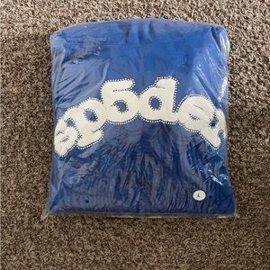 Blue spder hoodie I ordered wrong size dnt wanna return so imma sell it fa cheep